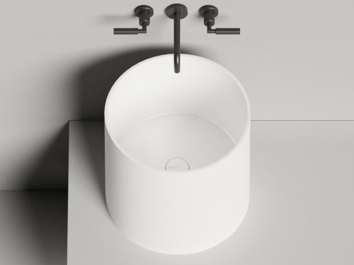 Раковина из искусственного камня S-Stone Salini ARMONIA 130118MF 50х50 накладная цвет мультиколор - фото 5